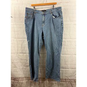 Venezia Jeans Womens Size Plus Size 22 Average Blue Straight Leg Bootcut Denim
